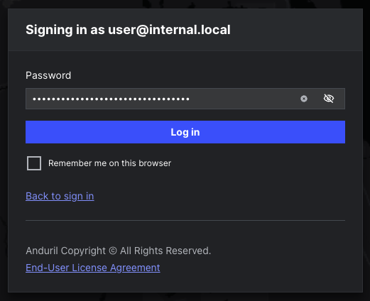 Lattice authentication credentials ready