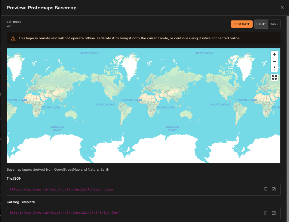 Maps Preview Dialog
